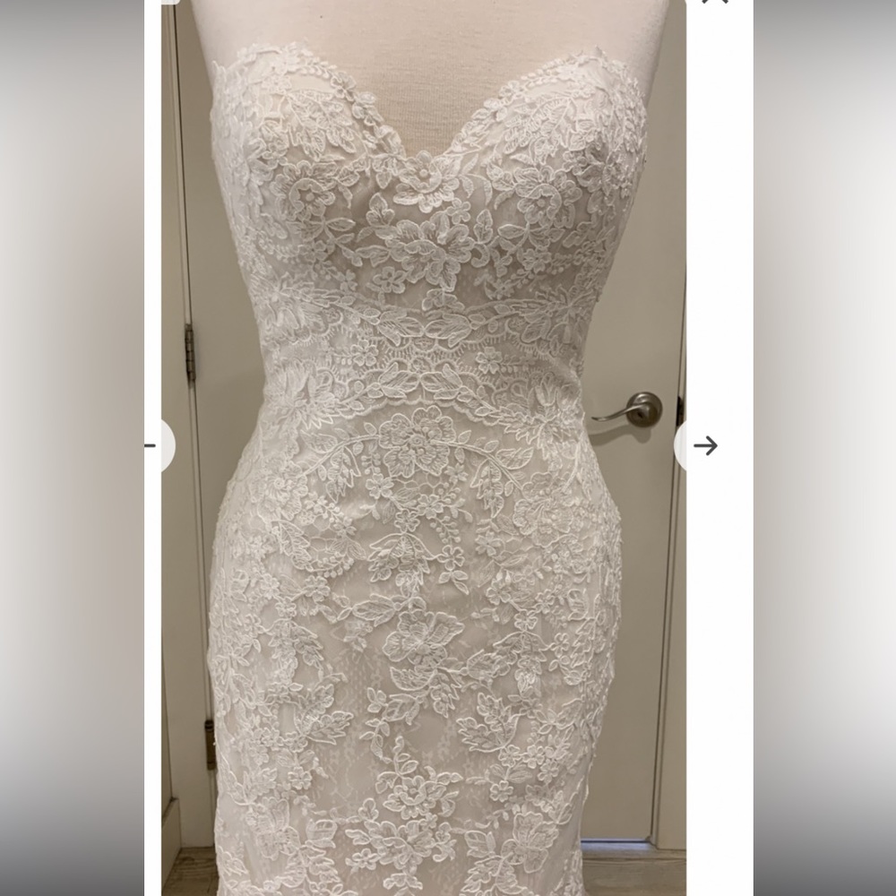 Rebecca Ingram “Sally” dress in ivory. Size 16 never worn or altered.